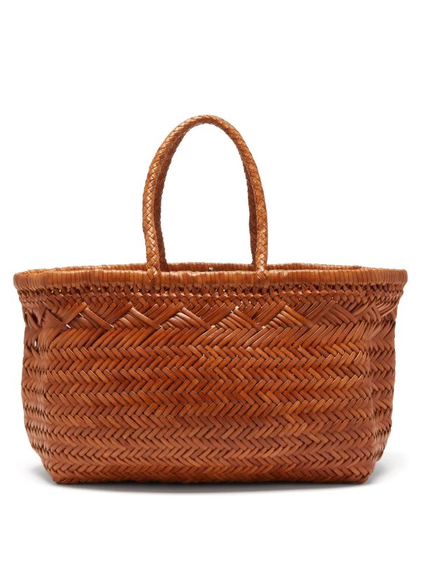 Triple Jump woven-leather basket bag | Dragon Diffusion