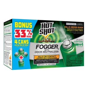 Hot Shot 96181 Indoor Pest Control Fogger, 4-Count