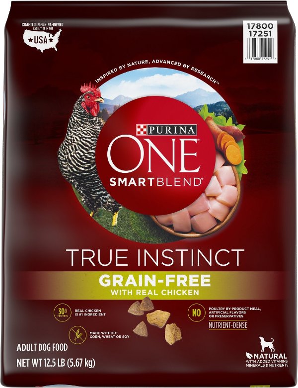 SmartBlend True Instinct Real Chicken Grain-Free Formula Dry Dog Food, 12.5-lb bag - Chewy.com