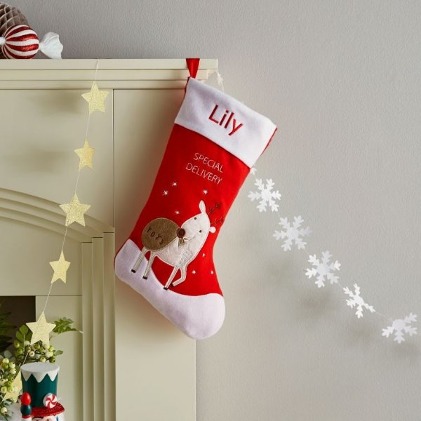 Personalized Red Special Delivery Stocking