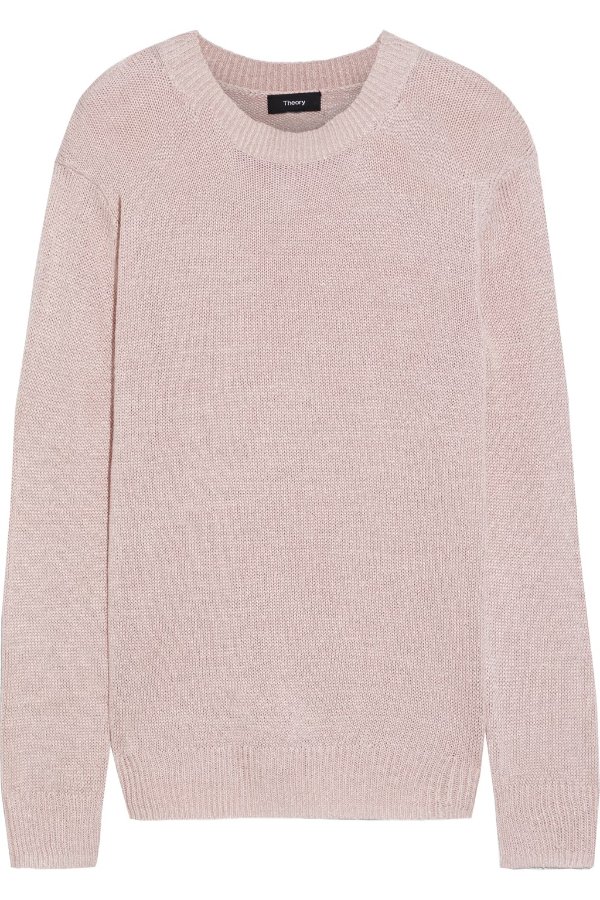 Linen-blend sweater
