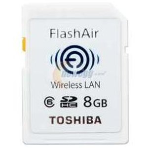  Toshiba FlashAir Wireless 8GB Class 6 Secure Digital Memory Card PFW008U-1ABW