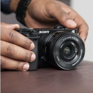 Sony索尼 Alpha a6000 微单套装 黑色 送16-50mm镜头及摄影进阶套装