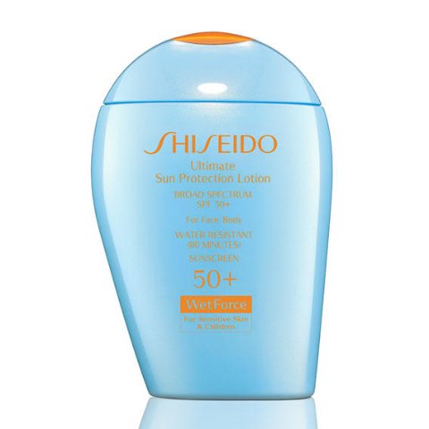 New ReleaseShiseido launched Ultimate Sun Protection Lotion Broad Spectrum SPF 50+ WetForce for Sensitive Skin & Children