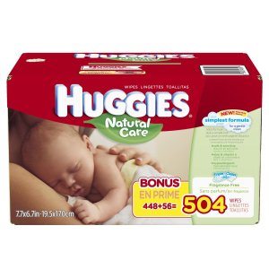 Huggies Natural Care 天然婴儿湿巾替换装-504张