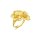 中式婚礼-花卉黄金戒指