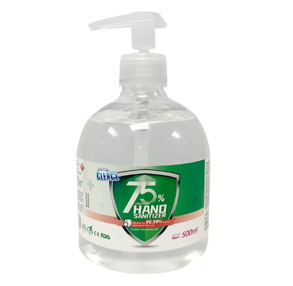 CLEACE FDA & CE Approved 75% Alcohol Sanitizer 500ml