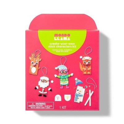 Create-Your-Own Craft Stick Characters Christmas Kit - Mondo Llama™
