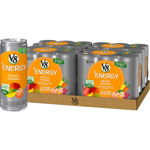 V8 +Energy, Healthy Energy Drink, Peach Mango 24 Ct.