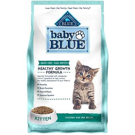 Baby Blue Healthy Growth Formula Natural Grain Free Chicken and Pea Recipe Kitten Dry Food, 4.5 lbs. | Petco