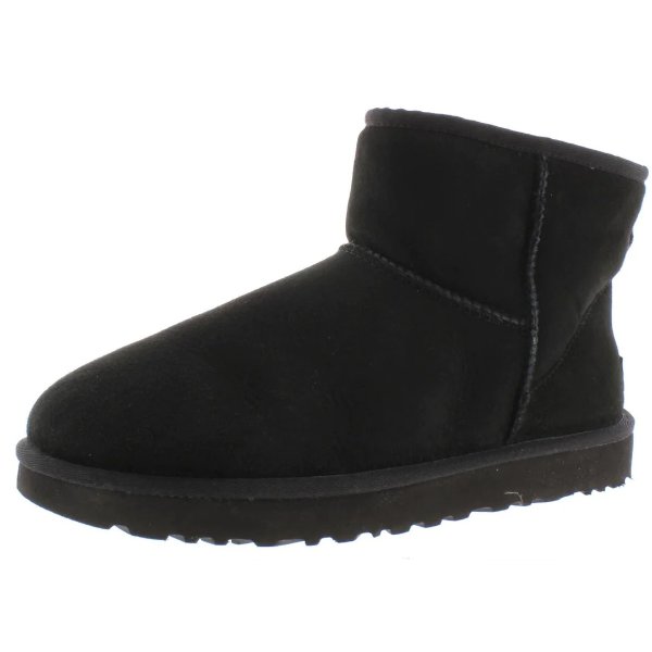 Classic Mini II Womens Suede Cold Weather Shearling Boots