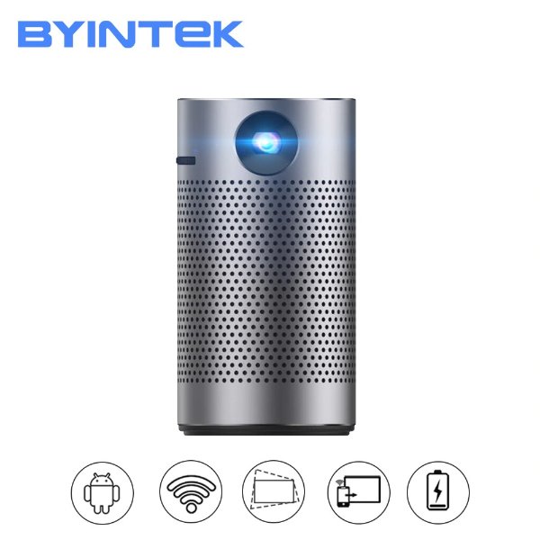 US $425.51 |BYINTEK Mini android wifi Projector P7, 300inch Portable lAsEr LED DLP Proyector for Smartphone 4K Cinema| | - AliExpress