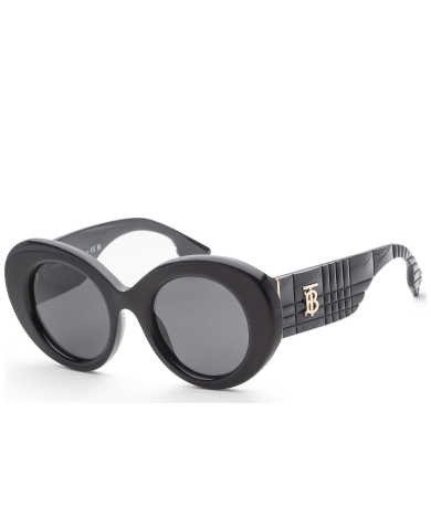 Burberry Women's Black Round Sunglasses SKU: BE4370U-300187 UPC: 8056597727945