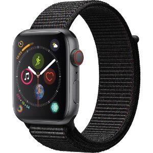 Apple Watch 4 44mm GPS + Cellular 黑色运动尼龙表带