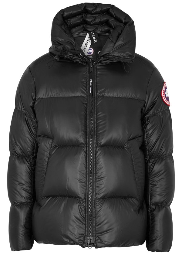 Crofton black quilted shell jacket