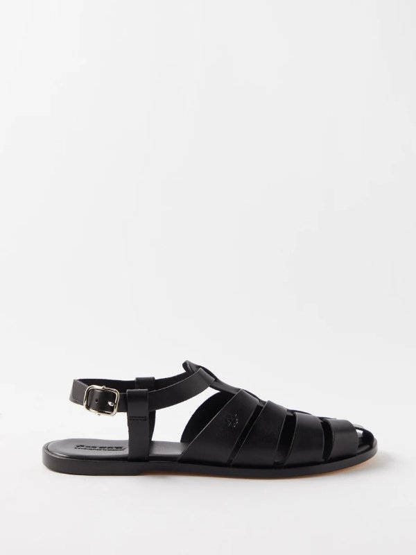 Pescador caged leather sandals | Dragon Diffusion
