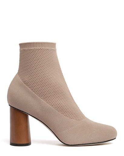 BIA - KNITTED SOCK BOOTIES BEIGE KNIT