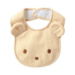 familiar||可爱小熊宝宝围兜口水巾||米黄色