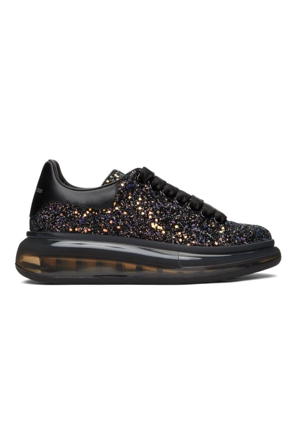 SSENSE Exclusive Black Galaxy Glitter Oversized Sneakers
