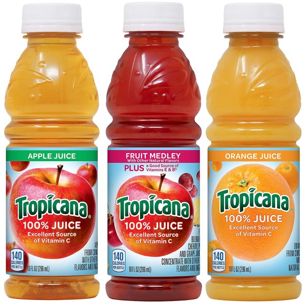 100% Juice 3-flavor Classic Variety Pack,10 Fl Oz (Pack of 24)