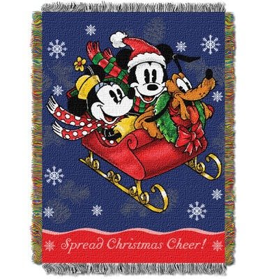 Mickey Mouse Holiday Tapestry Throw