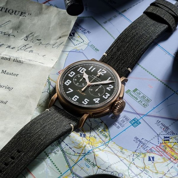 Pilot Bronze Chronograph Automatic Men's Watch 29.2430.4069/21.C800