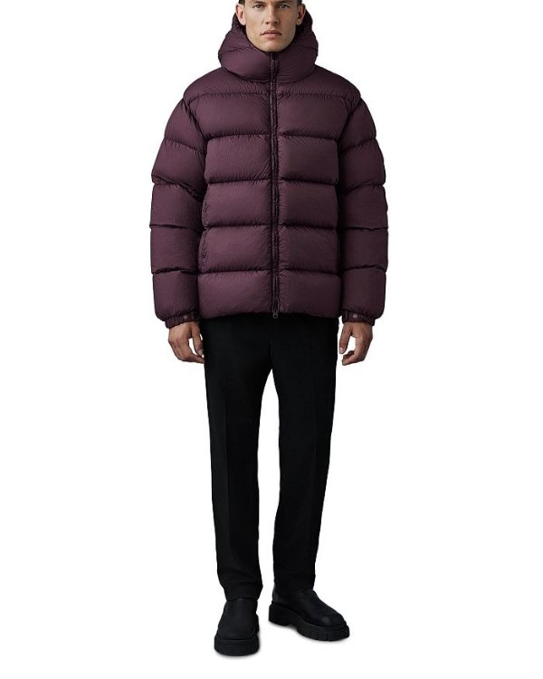 Adelmo-Lc Nylon Quilted Hooded Down Jacket
