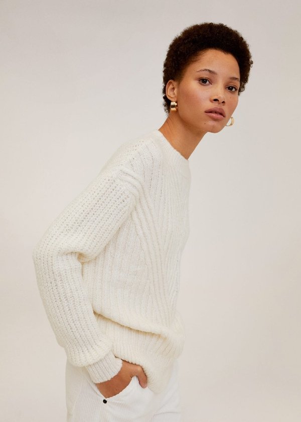 Contrasting pattern sweater - Women | OUTLET USA