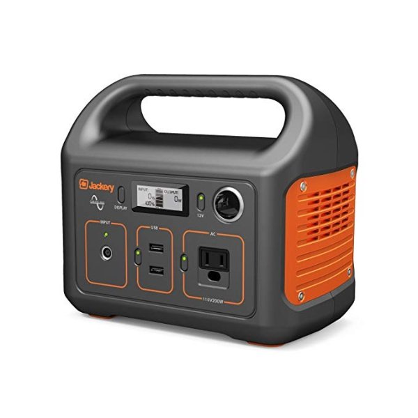 Portable Power Station Generator Explorer 240, 240Wh Emergency Backup Lithium Battery, 110V/200W Pure Sinewave AC Outlet,Solar Generator for Outdoors Camping Travel Fishing Hunting