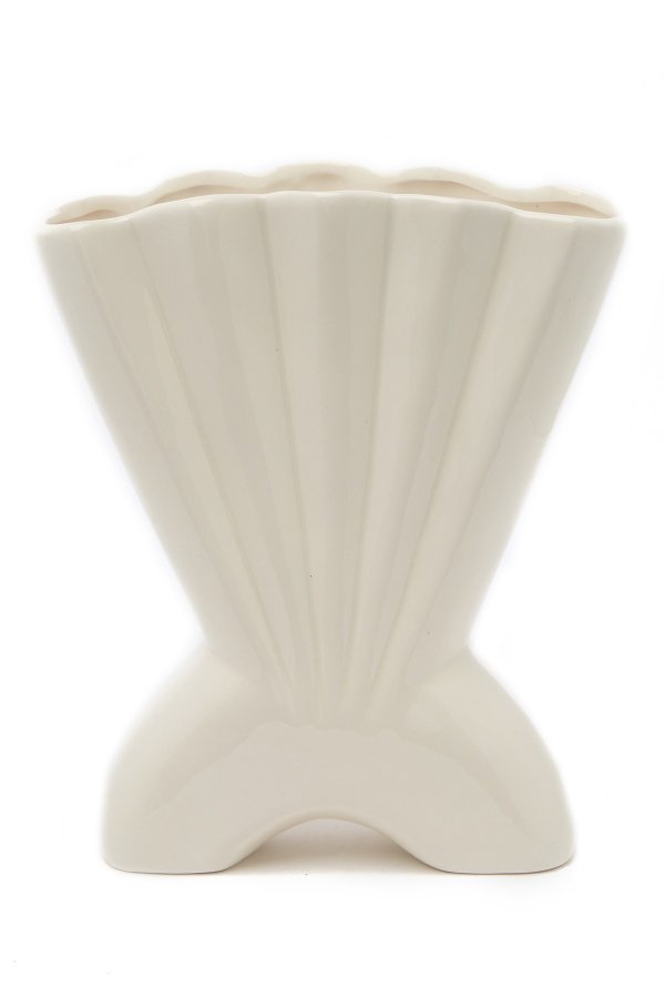 White Mermaid Shell Vase