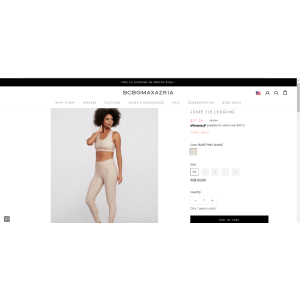 $27.29 BCBGmaxazria 运动Legging