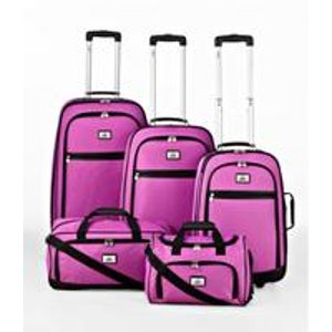 Verdi 5 Piece Hybrid Collection Solid Luggage