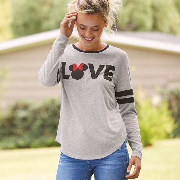 Minnie Mouse Long Sleeve T-Shirt for Women | shopDisney
