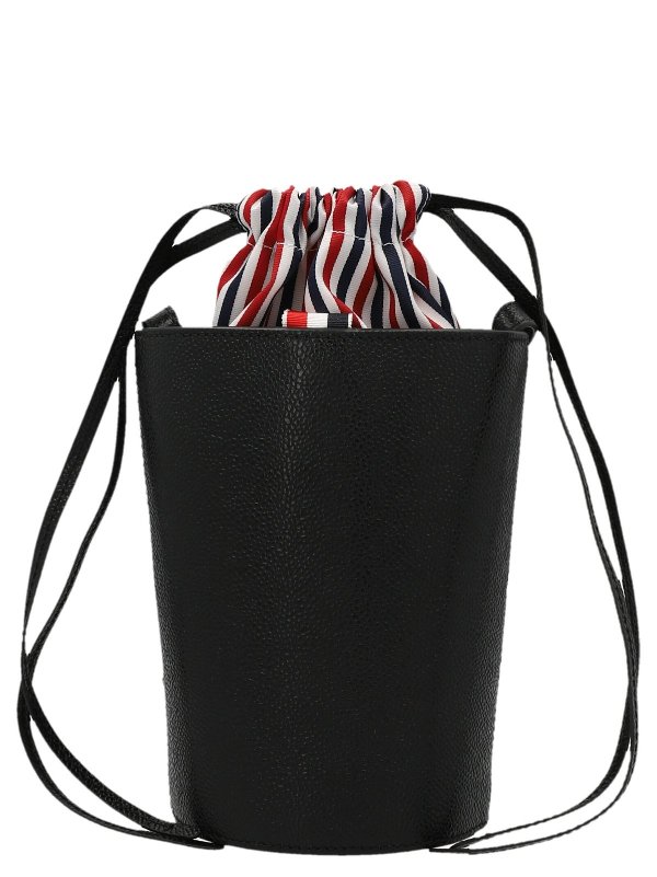 RWB Stripe Detailed Drawstring Bucket Bag