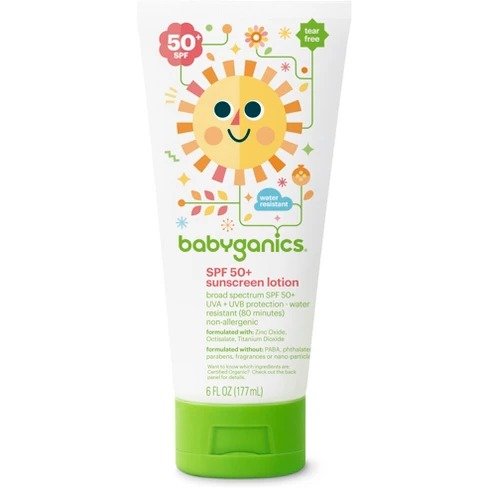 Mineral-Based Baby Sunscreen Lotion, SPF 50 - 6oz