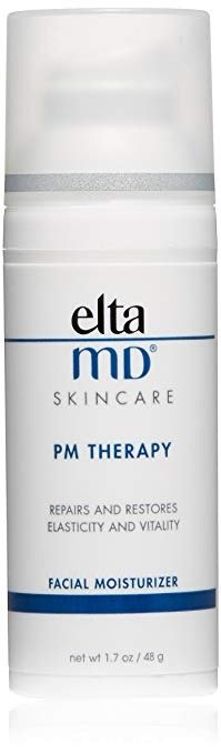 EltaMD PM Therapy Facial Moisturizer, Antioxidant, Peptide and Ceramide Blend, Oil-free, Dermatologist-Recommended, 1.7 oz