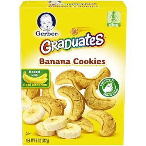 Gerber Graduates Cookies, Banana Cookies, 5oz Boxes (Pack of 12)