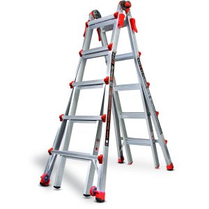Little Giant Ladder Systems 15422-001 Velocity 300-Pound Duty Rating Multi-Use Ladder, 22-Foot