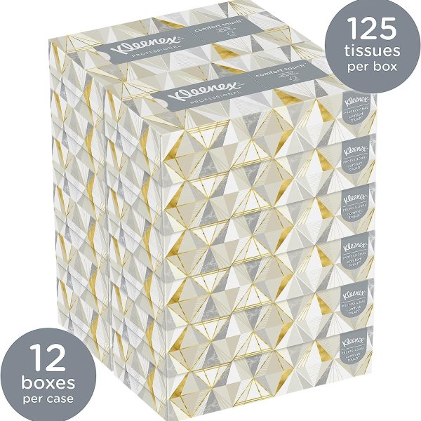 双层柔软抽取式纸巾  125张x12盒 共1500张