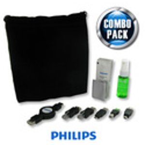Philips Retractable USB 2.0 Cable Bundle w/ Screen Cleaning Kit