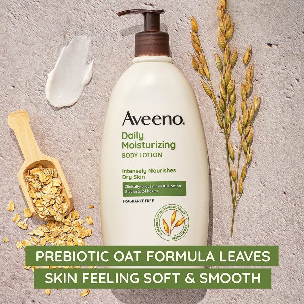 Aveeno 燕麦保湿身体乳 温和无香 肤感轻薄 快速吸收
