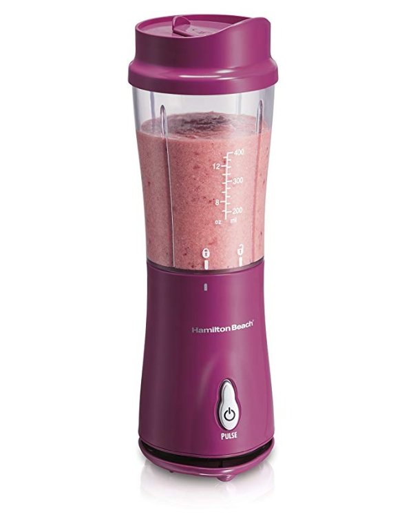 Personal Smoothie Blender with 14 oz Travel Cup and Lid, Raspberry 51131