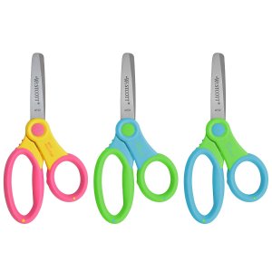 Westcott Soft Handle Kids Scissors, Colors May Vary, 5-Inch Blunt