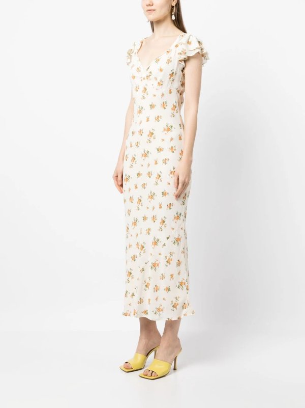 Lisola short-sleeve midi dress