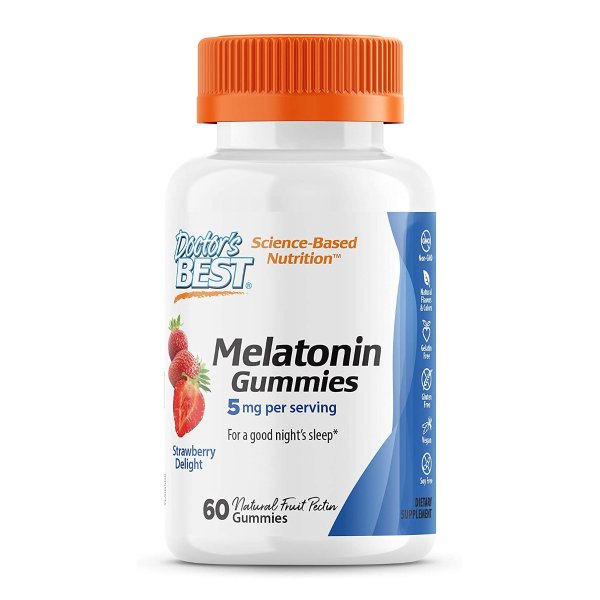 Melatonin Gummies- 5 mg per Serving, Helps Promote Healthy Sleep, Jet Lag, 60 Count