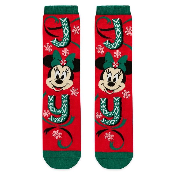 Minnie Mouse Holiday Socks for Adults | shopDisney