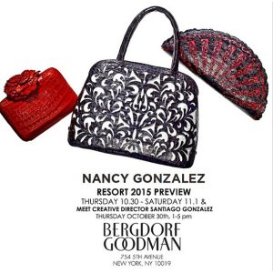 with Nancy Gonzalez Bags Purchase @ Bergdorf Goodman