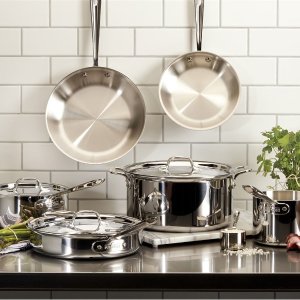All-Clad 10-Piece Stainless Steel Cookware Set