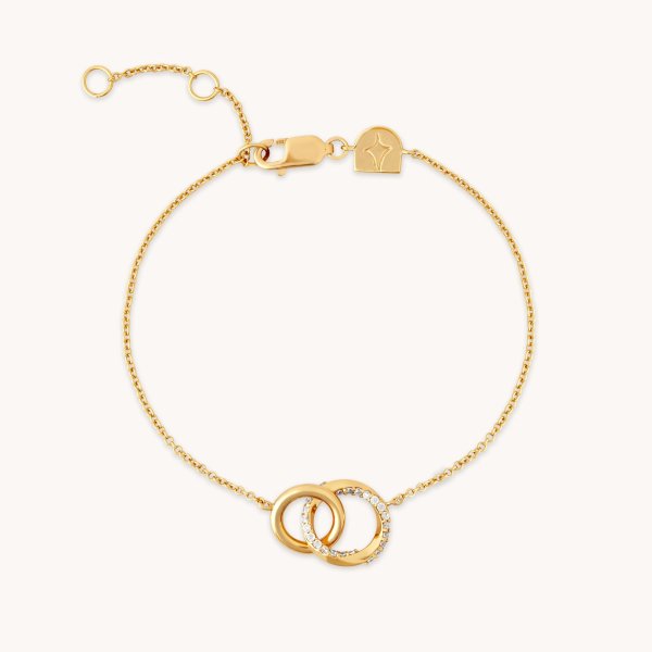 Orbit Crystal Gold Bracelet | Astrid & Miyu Bracelets