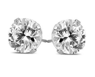 1 1/4 Carat TW Diamond Solitaire Earrings